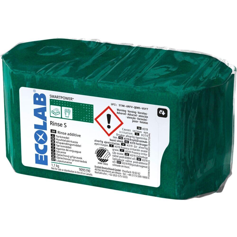 Afspænding, Ecolab Smartpower Rinse S, med farve, uden parfume, 1,1 kg - 2 stk