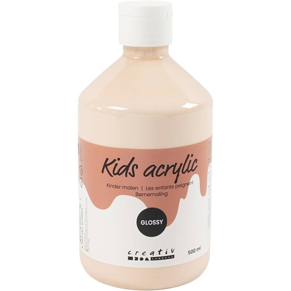 Akrylfarve A-Color, lys hudfarvet, 01 - blank, 500ml