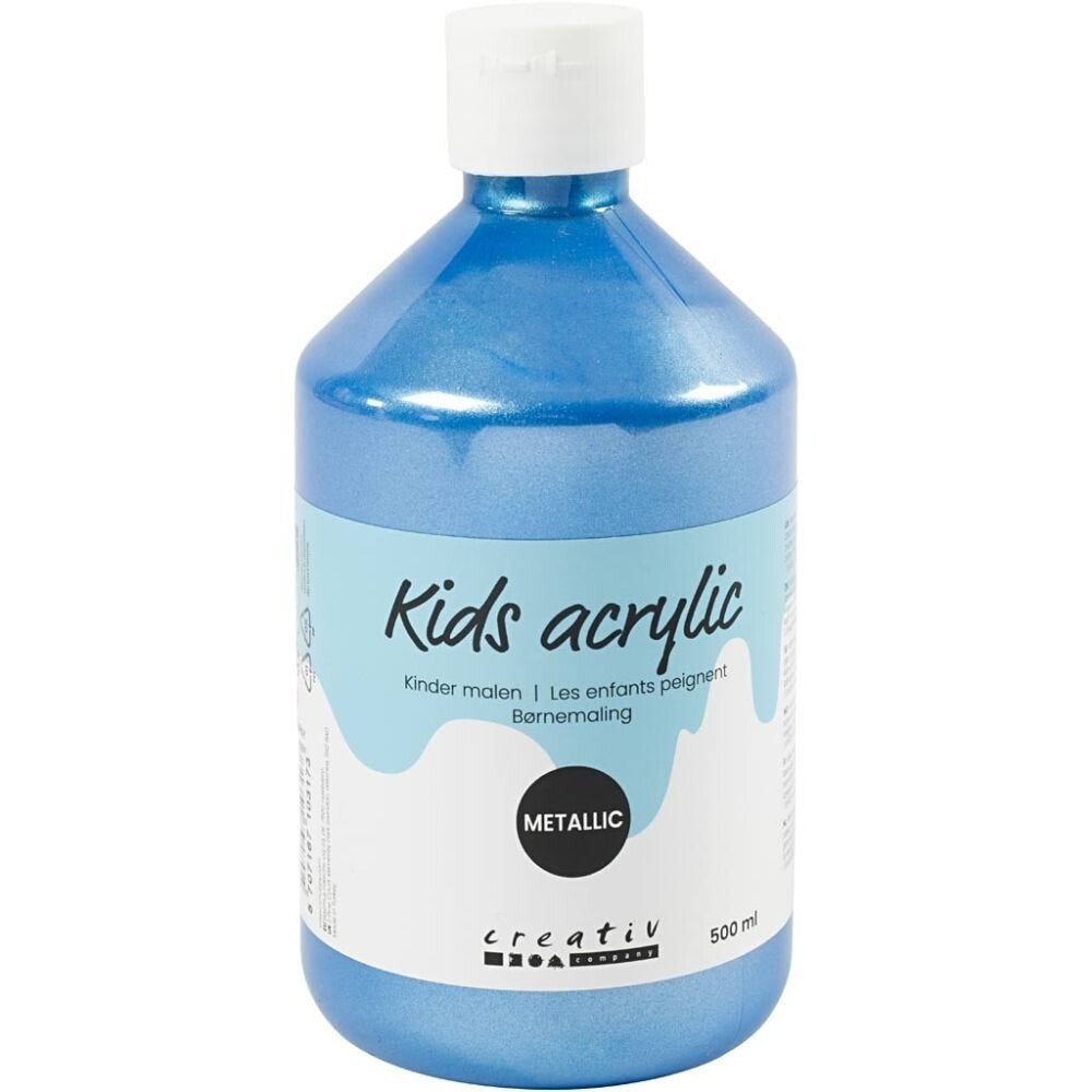 Akrylmaling A-Color, blå, 03 - metallic, 500ml