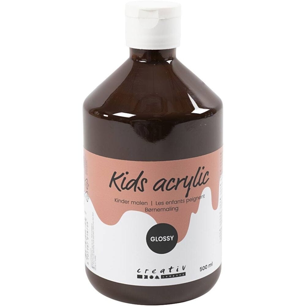 Akrylmaling A-Color, brun, 01 - blank, 500ml