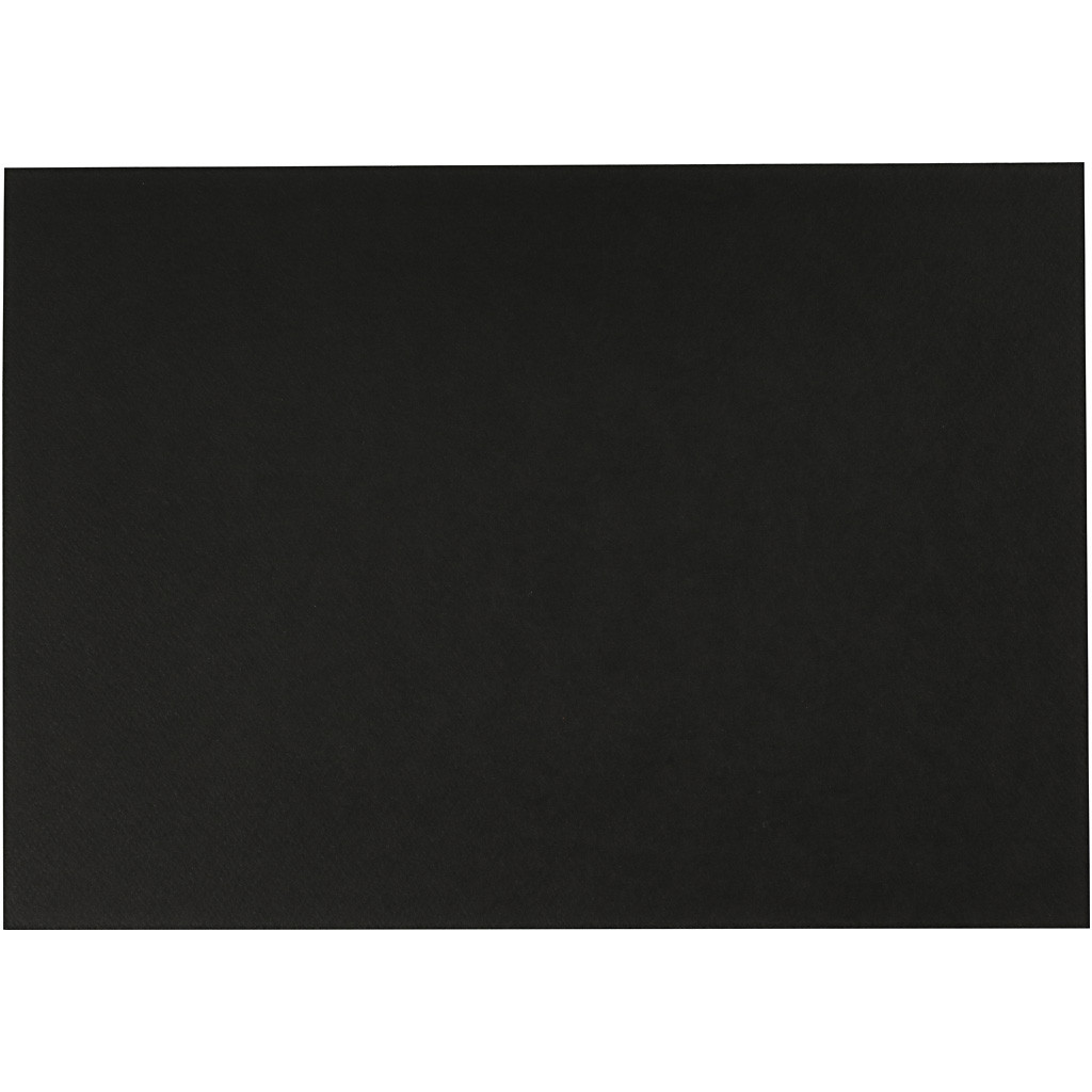 Akvarelpapir A4 - 210x297 mm 300 g sort - 10ark