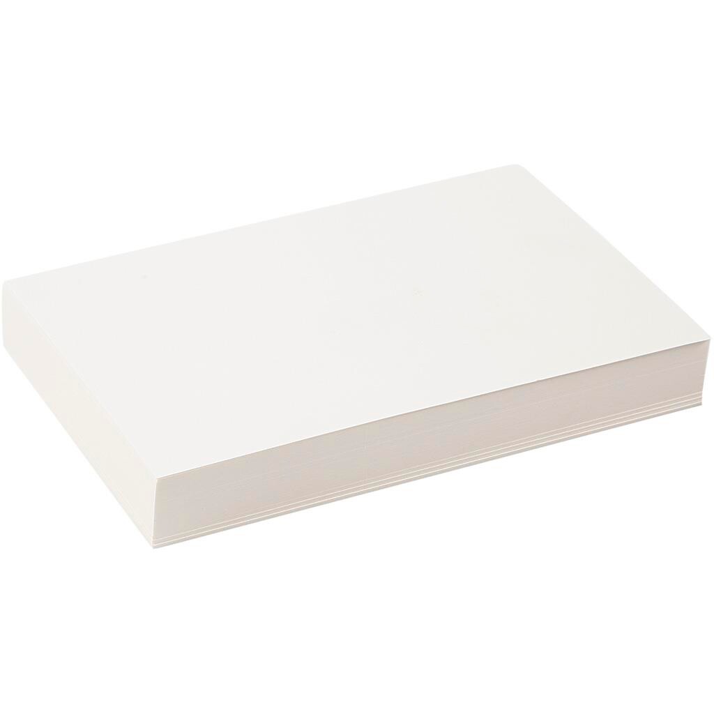 Akvarelpapir - A5 - 15x21 cm - 200 g - Hvid - 100 ark