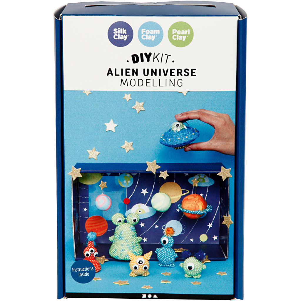 DIY kit Aliens ́ univers modellering 1sæt