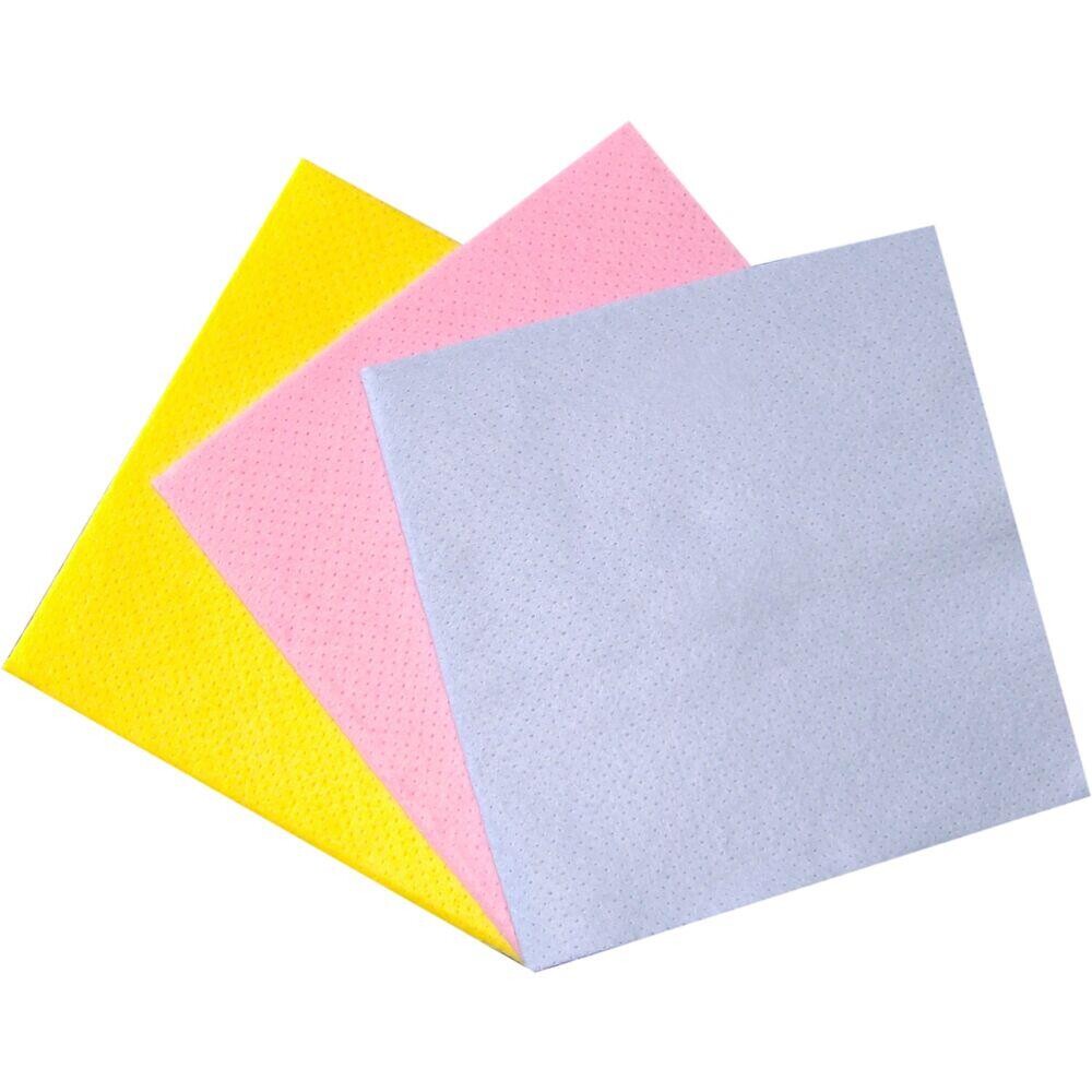Alt-mulig-klud - 38x38 cm - Flerfarvet - PLA/viskose - Perforeret - 100 stk