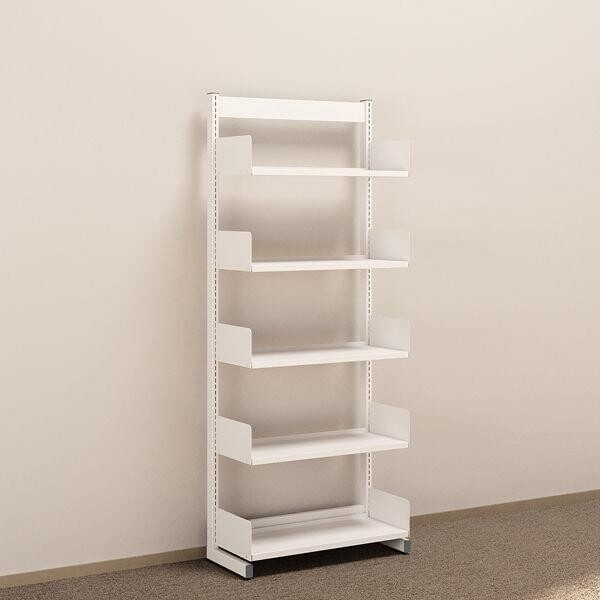 Metalreol - aLTI-hylden- ensidig grundsektion - 1900x750x300mm - Hvid