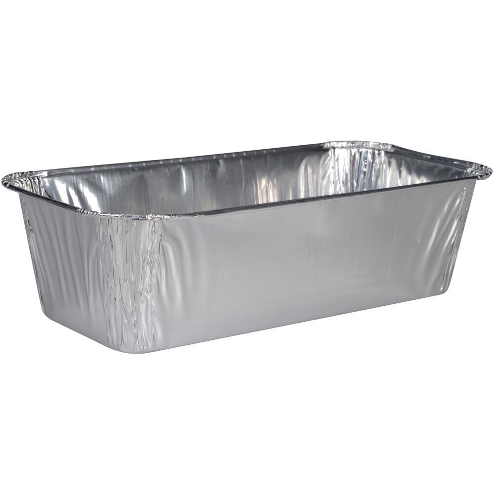 Aluforme 25x12,2x7cm aluminium 1500 ml rektangulær smooth wall - 200 stk