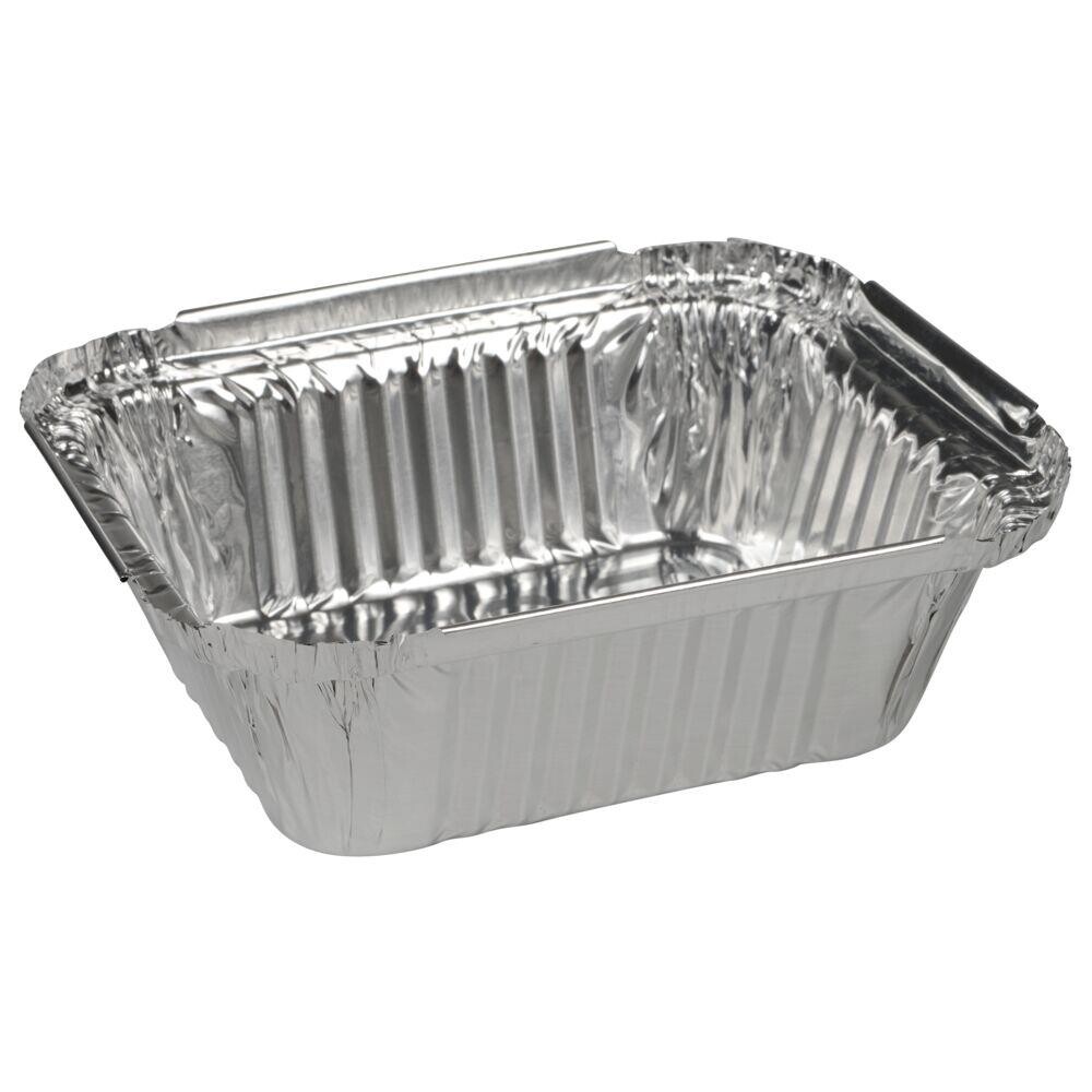 Aluminiumsbakke, 14,6x12,1x4cm, aluminium, 435 ml, rektangulær - 1000 stk