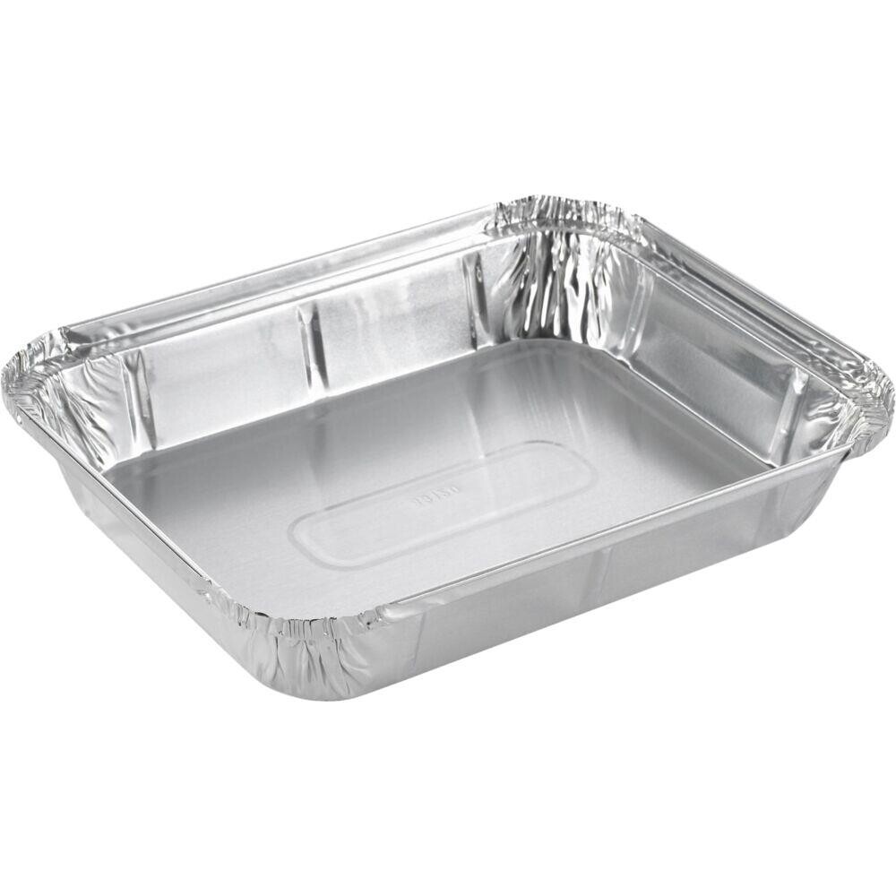 Aluminiumsbakke, 20x14,9x3,6cm, sølv, aluminium, rektangulær - 400 stk