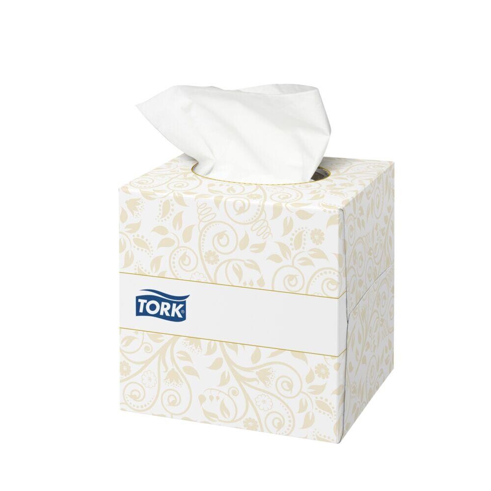 Ansigtsservietter - Tork F1 Premium 140278 - 2-lags - Hvid - 100 stk