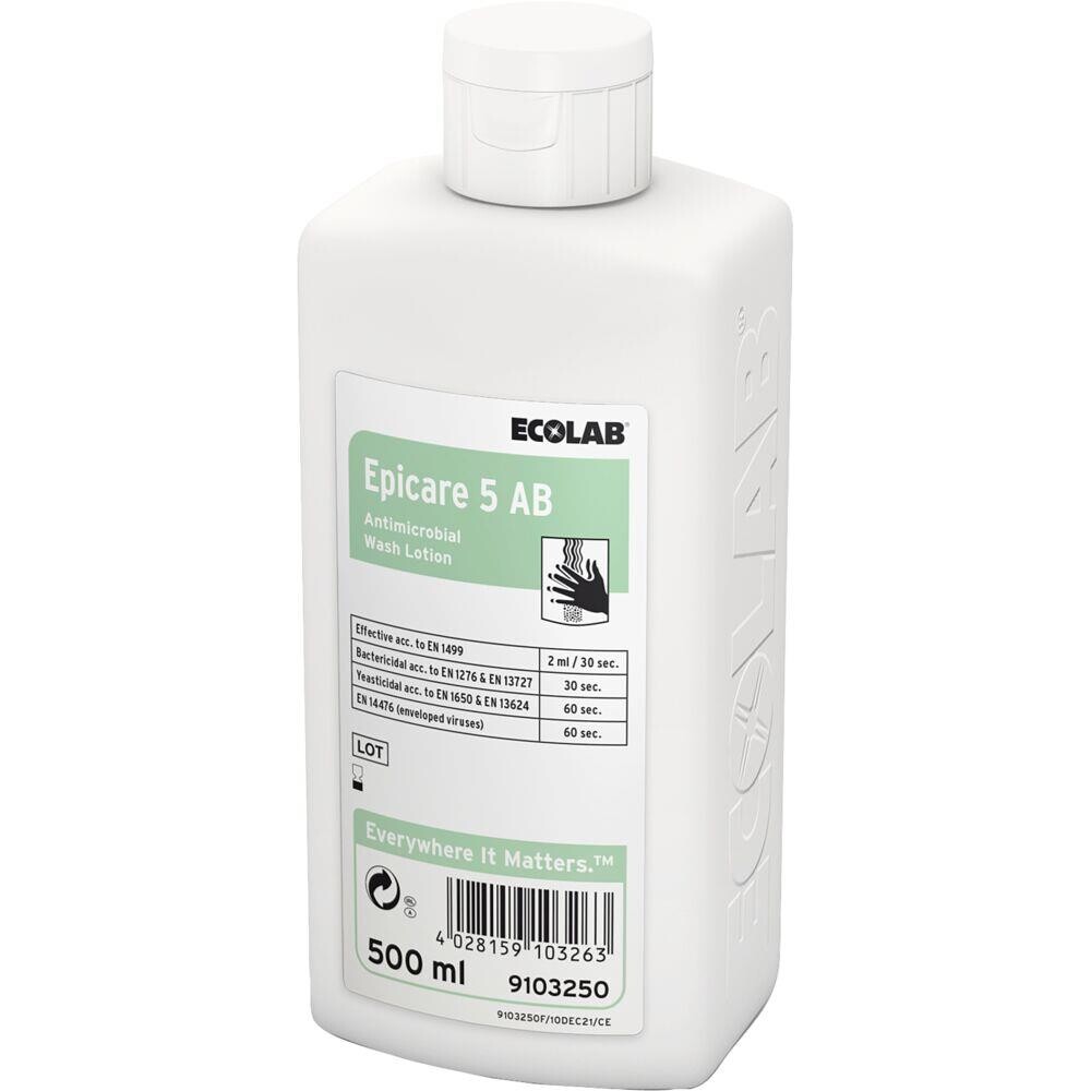 Håndsæbe - Ecolab Epicare 5C - 500 ml - Uden farve og parfume - 6 stk