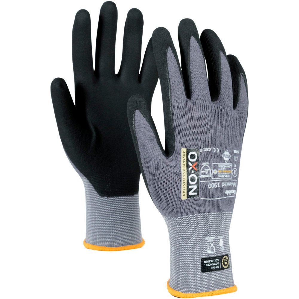 Arbejdshandske - OX-ON Flexible Advanced 1900 - Str. 10 - 250x95 mm - CE 10 - 144 stk
