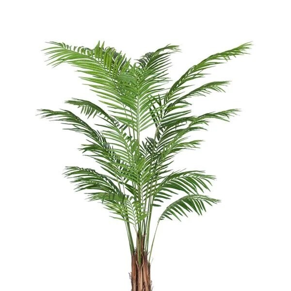 Kunstig plante - Areca Palme m. potteskjuler - 210 cm - Mørk grå