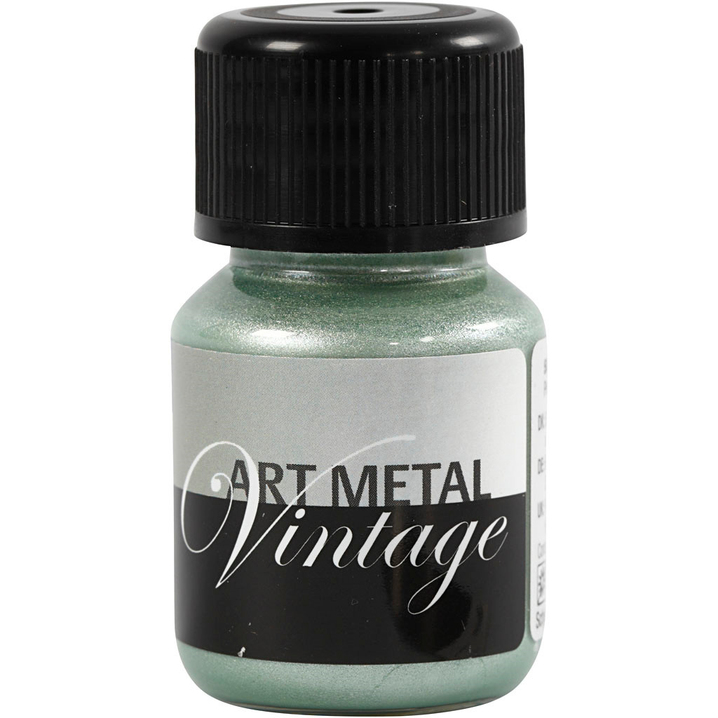 Metalmaling - Art Metal - Perlegrøn - 30 ml - Vandbaseret