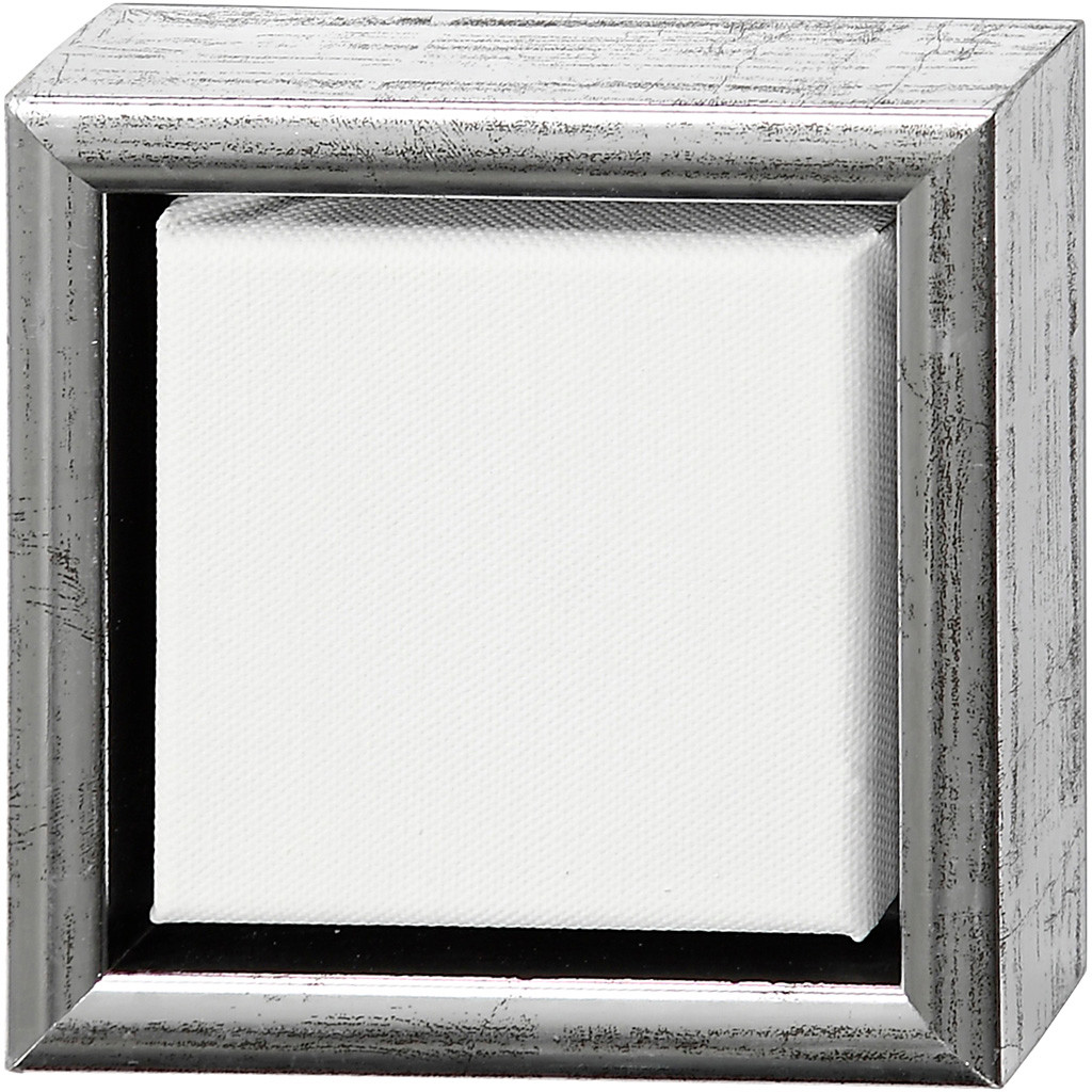 Lærred med svæveramme 14 x 14 cm - dybde 3 cm
