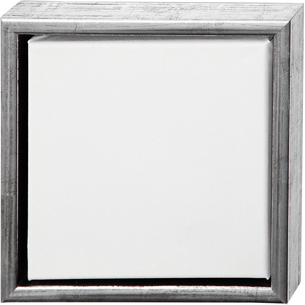 Lærreder med rammer 20 x 20 cm - 6 stk.