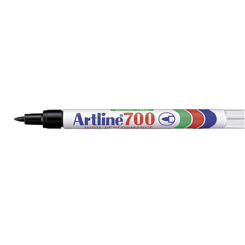 Artline 700 Permanent Marker - Sort 0,7 mm - 12 stk