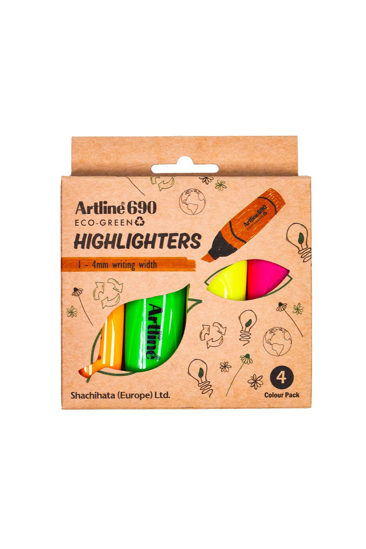 Highlighter Artline 690 ECO-GREEN assorteret