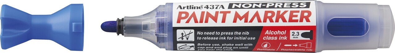 12 stk. Artline Non-press paint marker 437A Blue