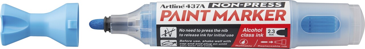 12 stk. Artline Non-press paint marker 437A Light Blue
