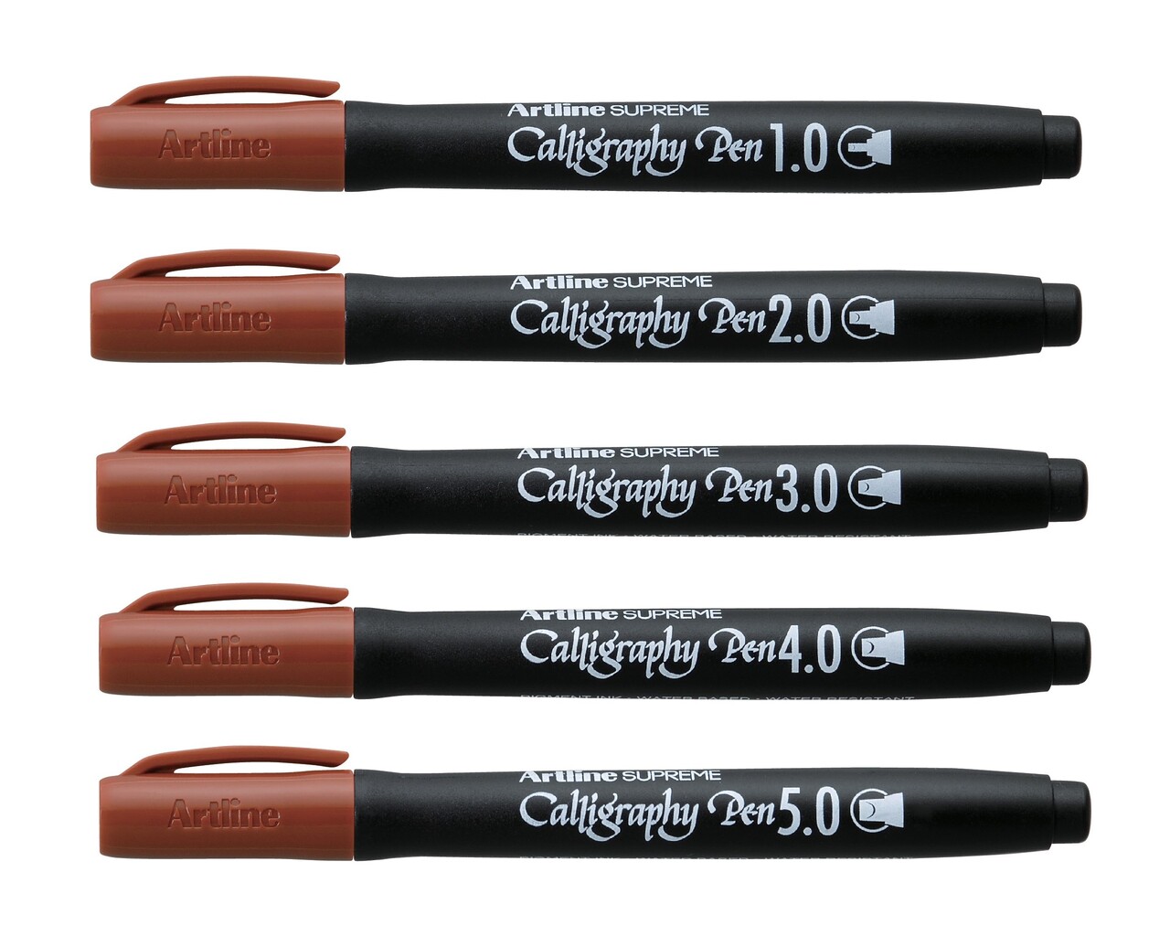 Artline Supreme Kalligrafi Pen 5 set sepia
