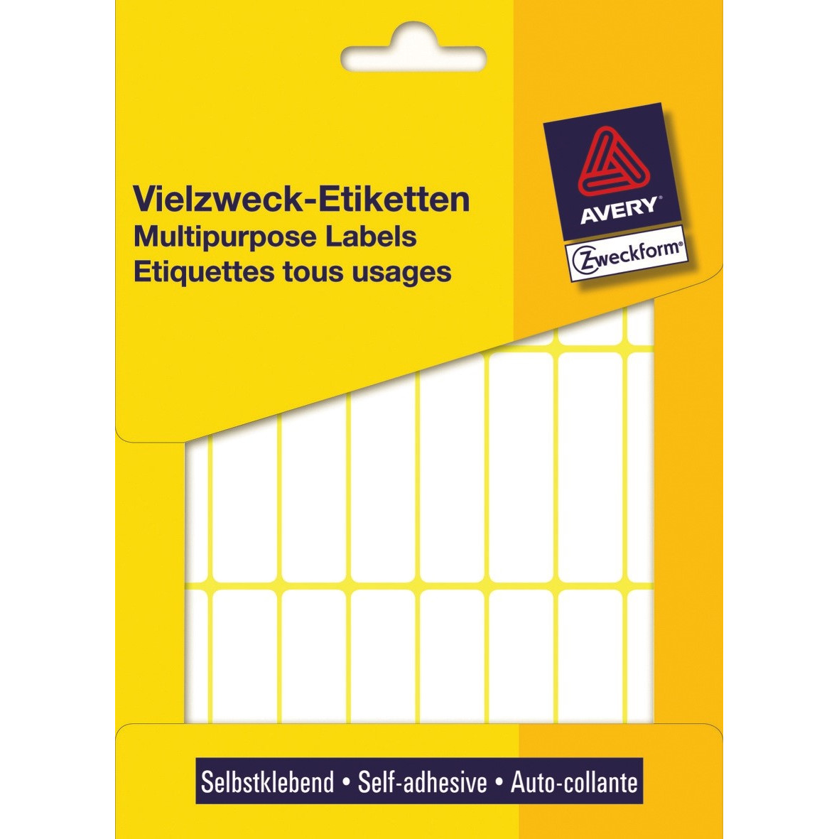 Avery 3336 - Etiket hvid 50 x 14 mm - 672 stk