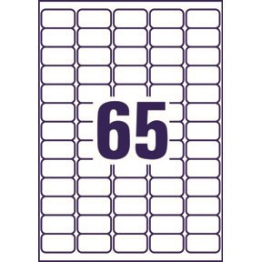 Avery L7651-100 Addressing labels 38,1x21,1 QP (6500)