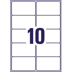 Adresseetiketter - Avery L7173-100 QuickPEEL 99,1x57 mm - 1000 stk