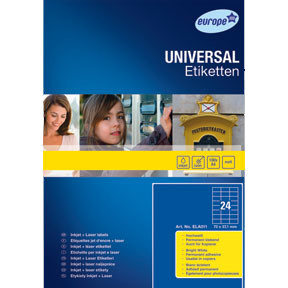 Avery ELA011 Universal labels 70x37,1 (2400)
