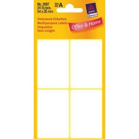 10 stk. Avery 3087 Handwriting labels 54x35 (224)