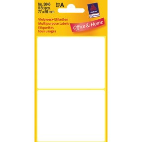 10 stk. Avery 3046 Handwriting labels 77x59 (8)