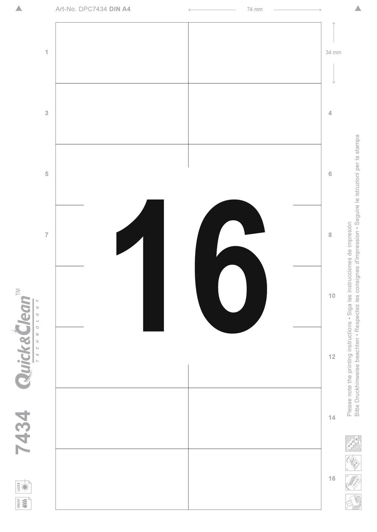 Avery Indstik t/navneskilte printbare 74x34mm (160)