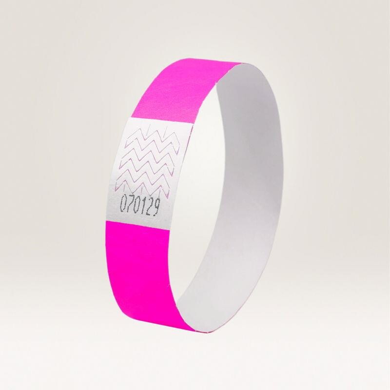 Armbånd - Avery TYVPK-50, neonpink, Tyvek , 256x19mm - 500 stk.