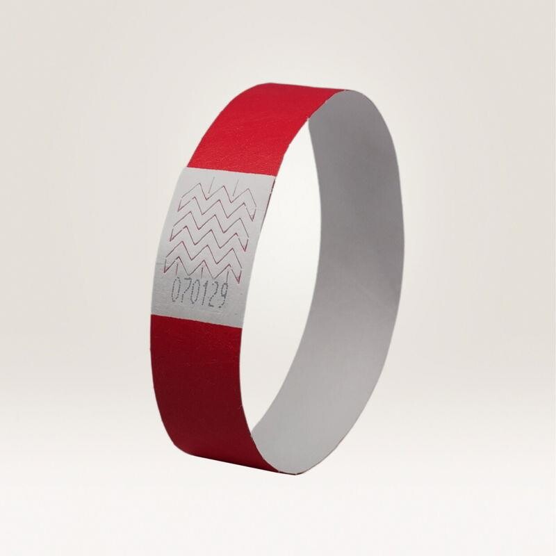 Armbånd - Avery TYVRD-50, rød, Tyvek , 256x19mm - 500 stk.