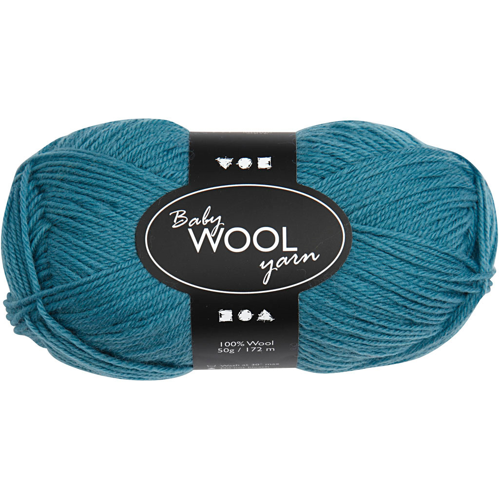 Babygarn længde 172 meter petrol NM 14|4 - 50 gram