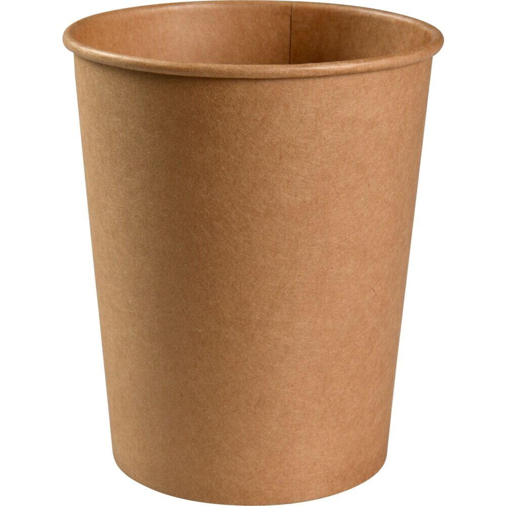Bæger, Abena Gastro, 13,6cm, Ø11,5cm, 1000 ml, brun, kraft-PE, 32 oz - 500 stk