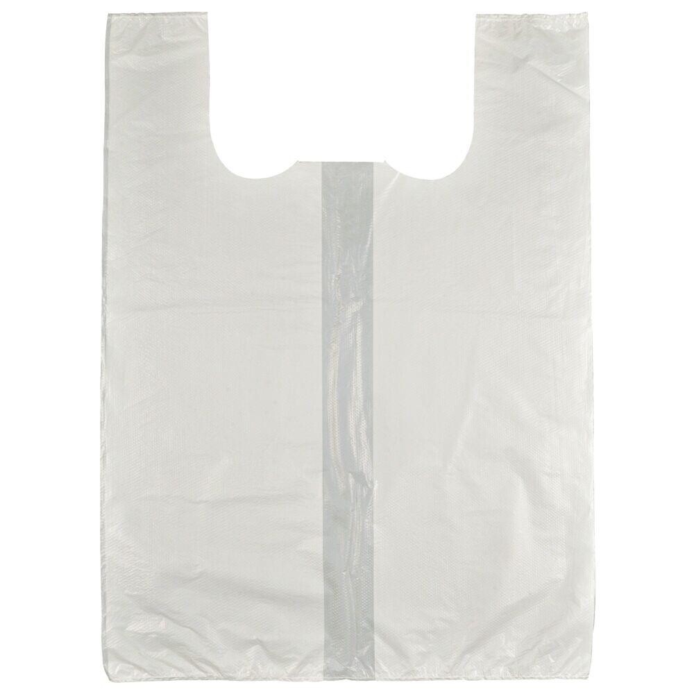 Bæreposer HDPE hvid 15 my 76x56 cm 40 L - 500 stk