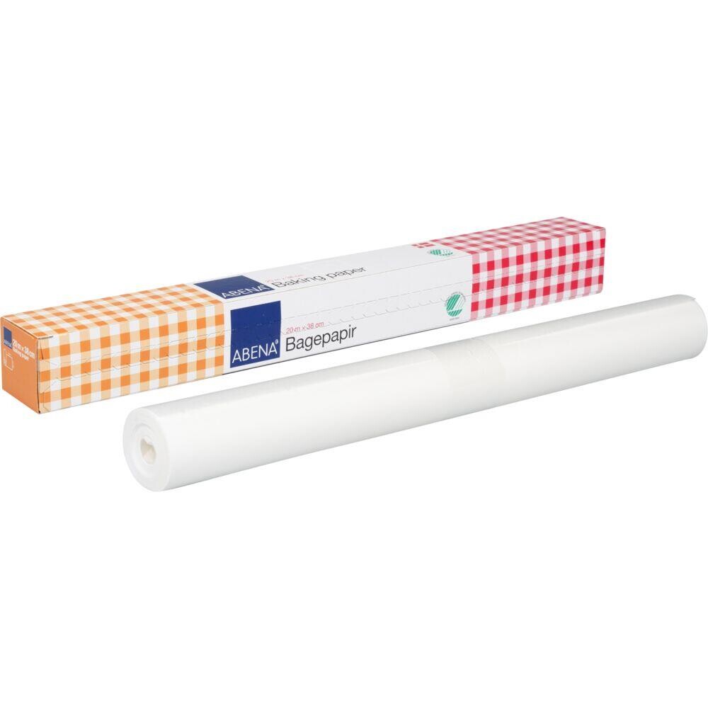Bagepapir ABENA 20m x 38cm bleget - 24 ruller