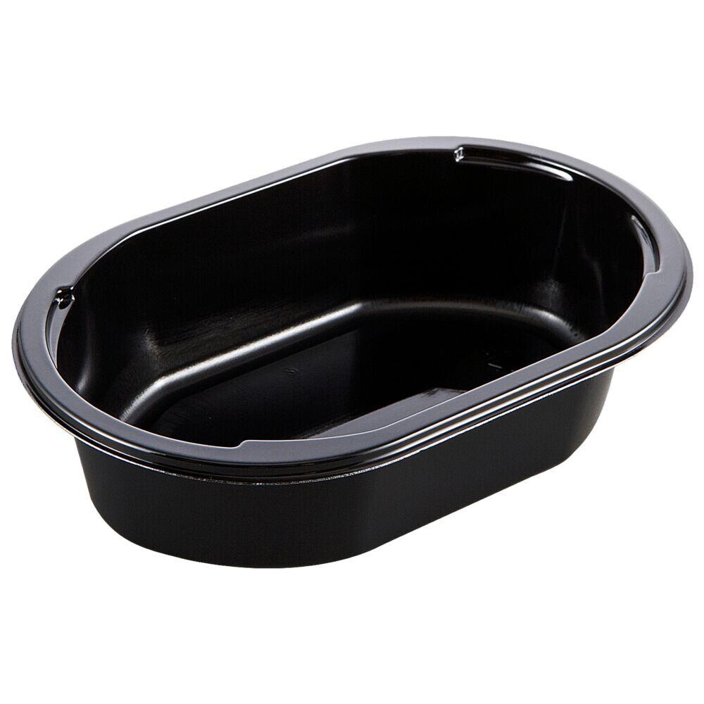 Bakke, C 1177-1A , 17,6x11,5x4,5cm, 525 ml, sort, CPET, 1-rums, 525 ml, menuserie, biret - 864 stk