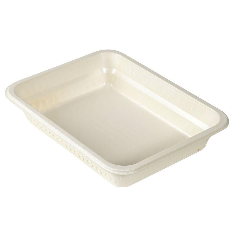 Menu bakke 1-rum Bioplast 1300ml - 227x178x45mm 180stk/kar