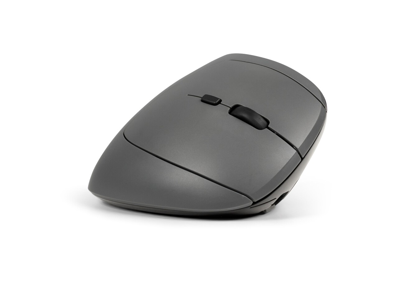 Højrehåndsmus BakkerElkhuizen MidWay 3-Mode Bluetooth and USB-C Vertical Sort