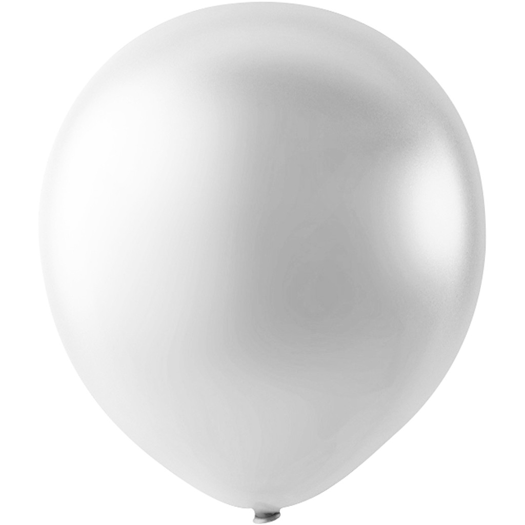 Balloner Ø23 cm hvid 10stk