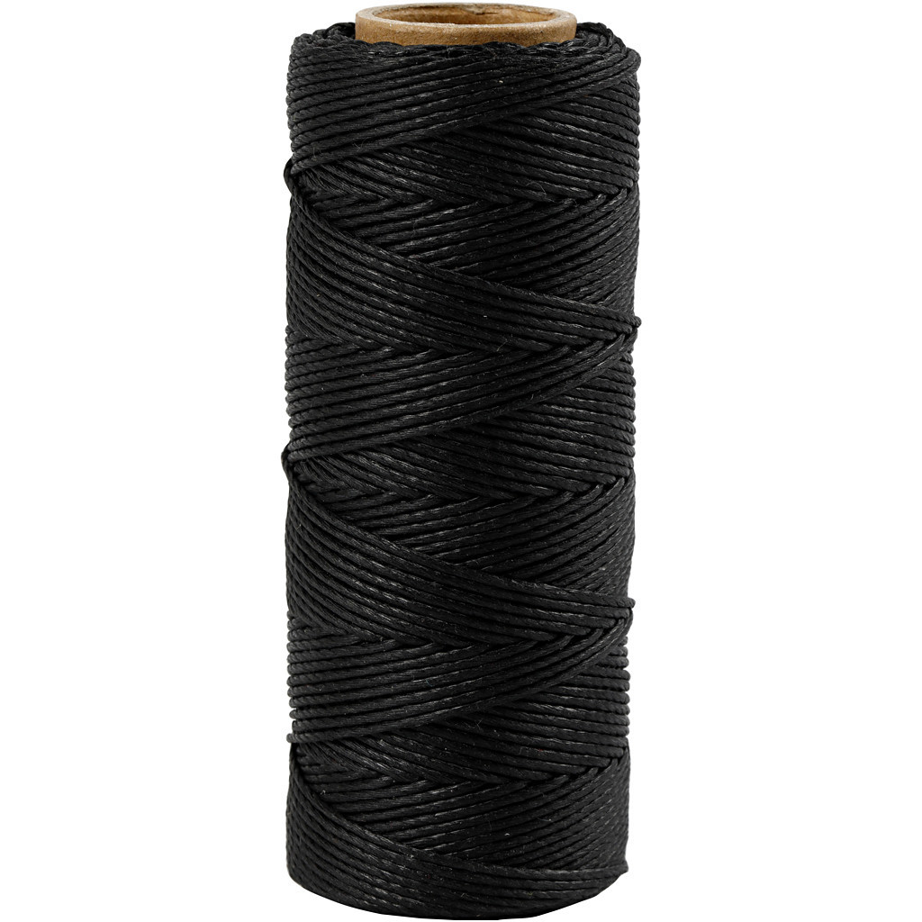 Bambussnor tykkelse 1 mm sort 65m
