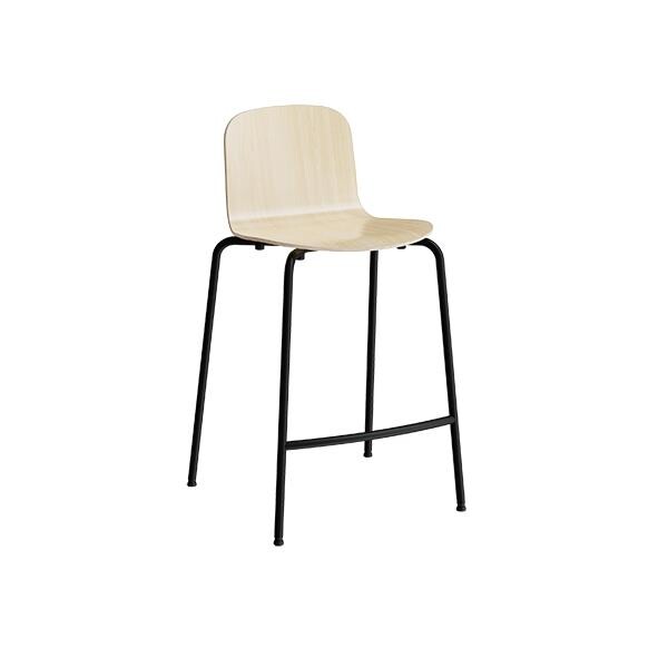 Barstol ADD Birk laminat, sorte ben