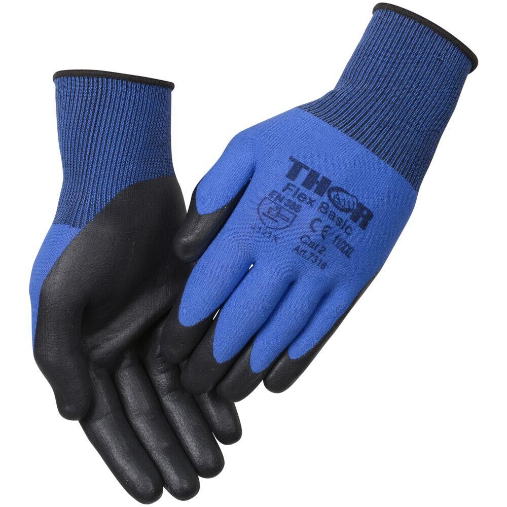 Arbejdshandsker – THOR Flex Basic – Str. 11 – Flergangs – 12 stk