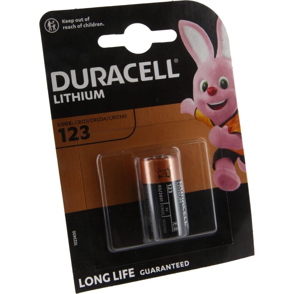 Batteri - Duracell CR123A - Lithium