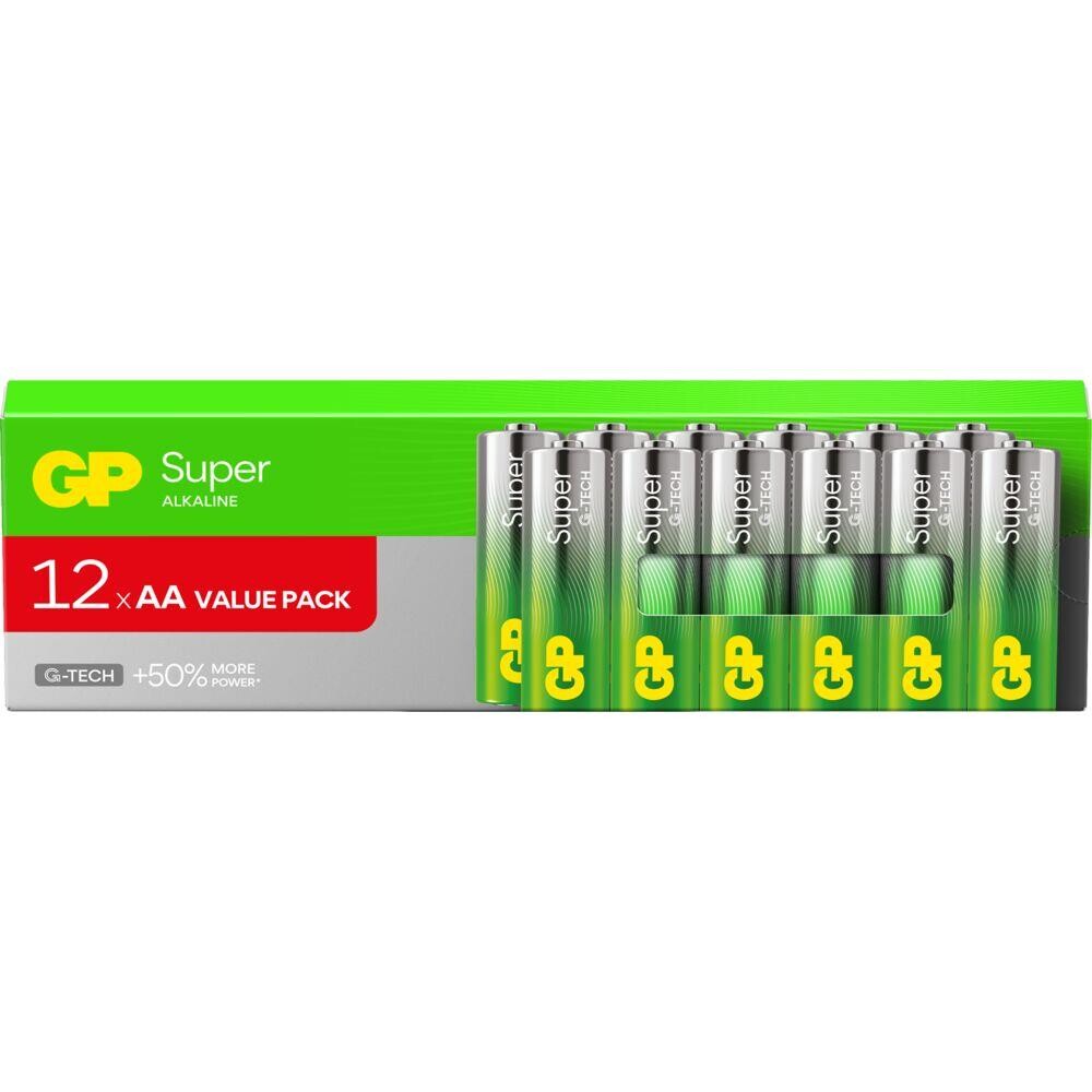 Batteri GP Super Alkaline AA 12-pak