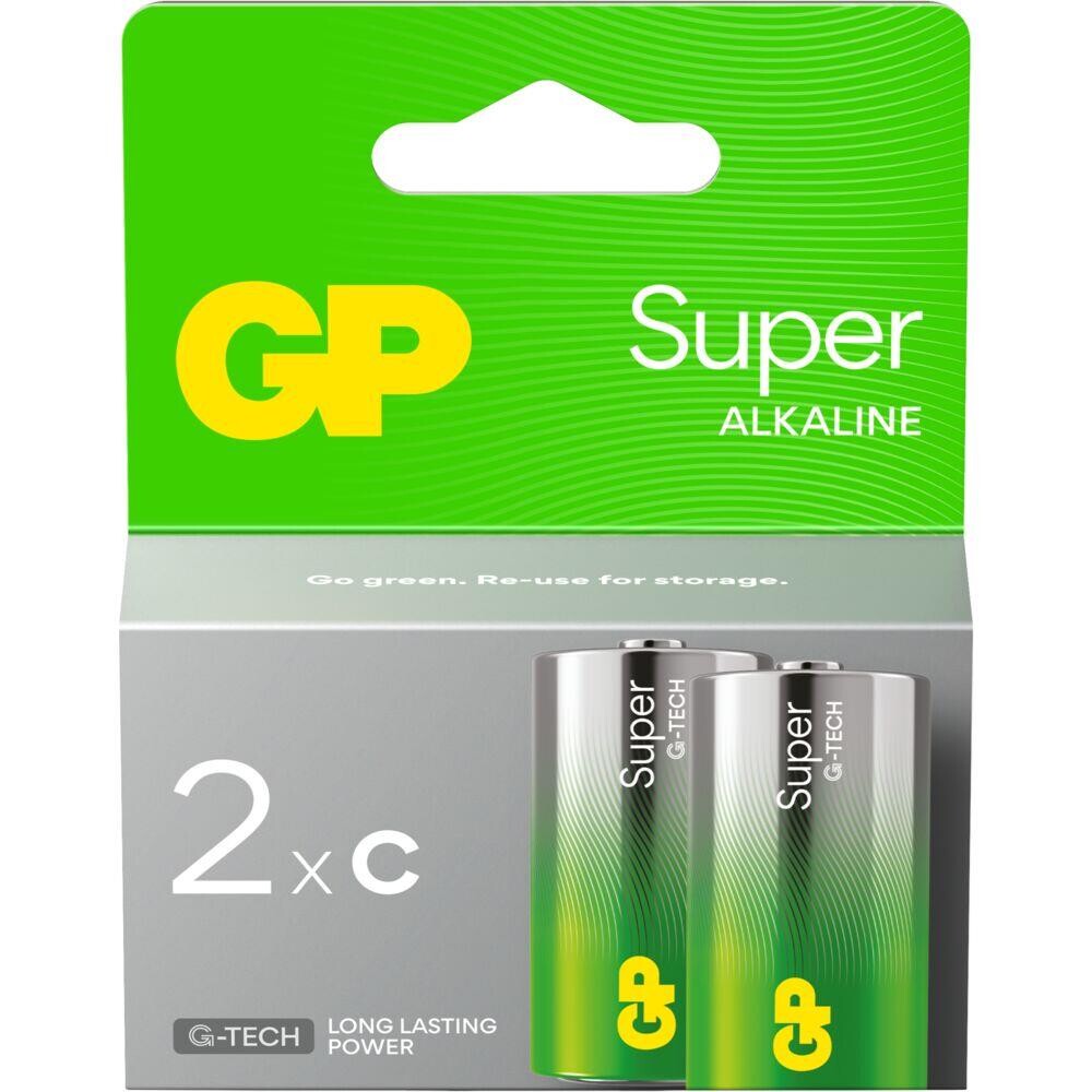 Batteri GP Super Alkaline C 2-pak