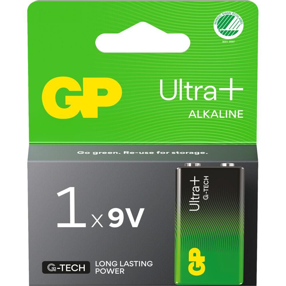 Batteri GP Ultra Plus Alkaline 9V 1-pak