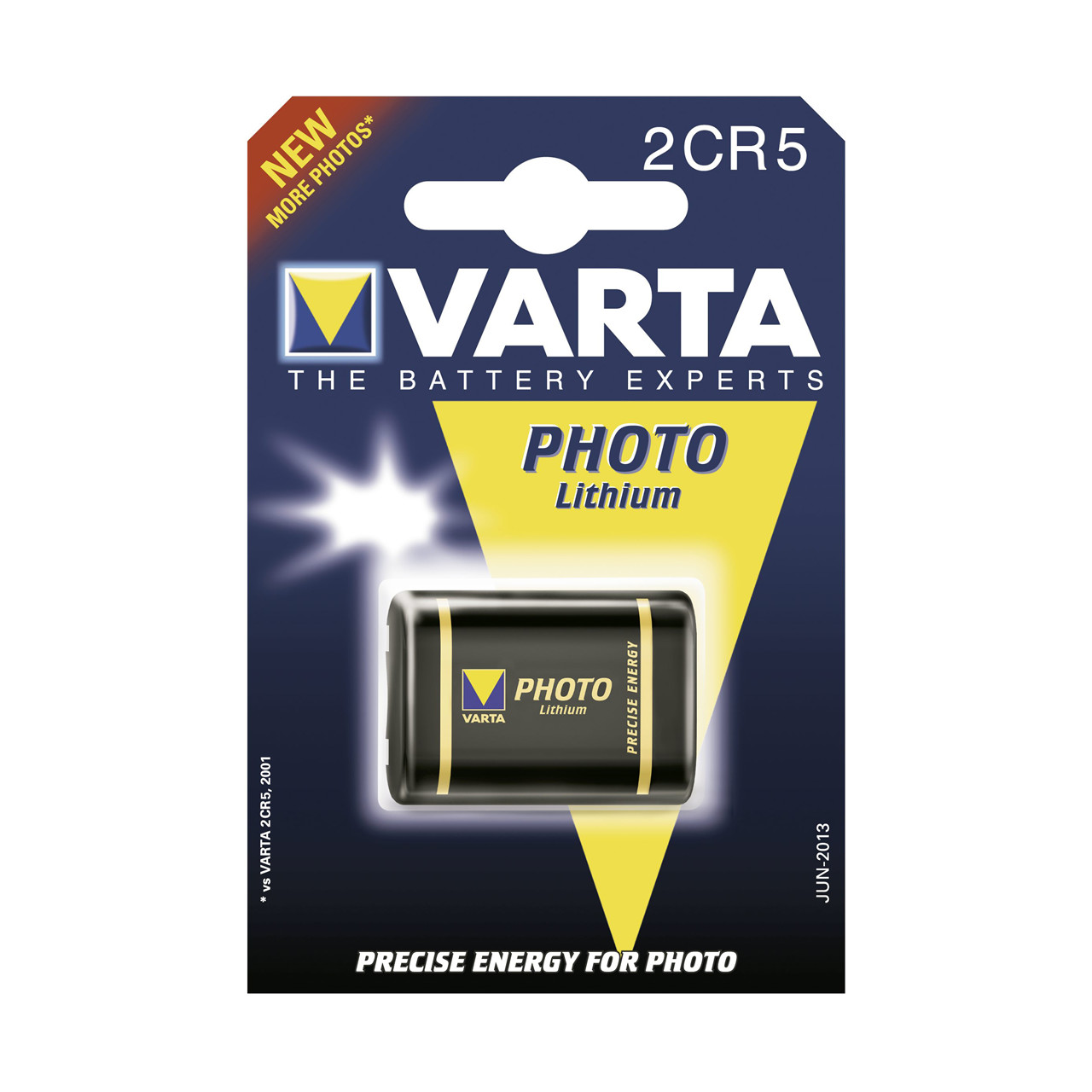 Batteri Lithium photo Varta 2 - CR 5 6,0V 1600 mAh