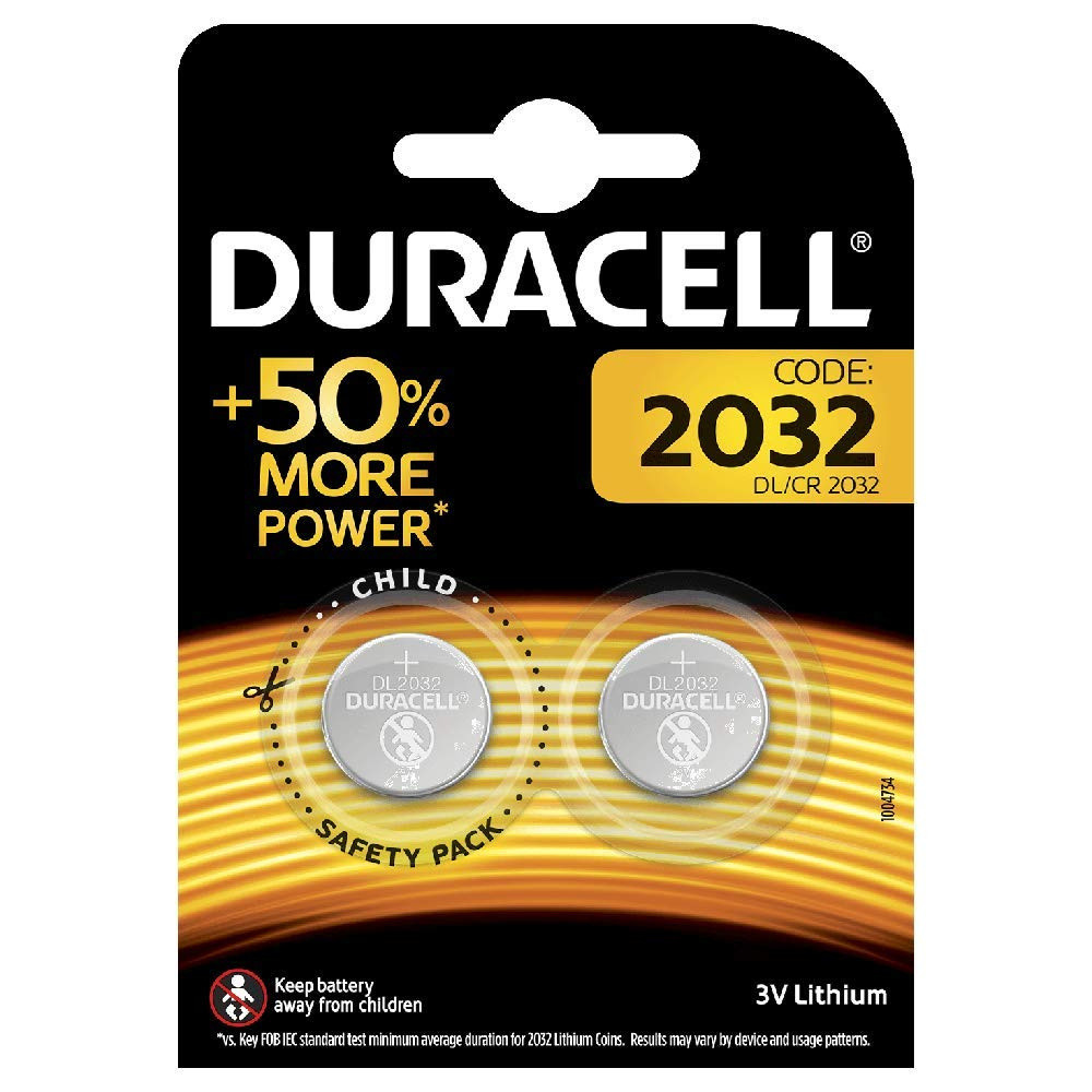 Lithium Batteri - Duracell Electronics 2032 - 3V - 2 stk